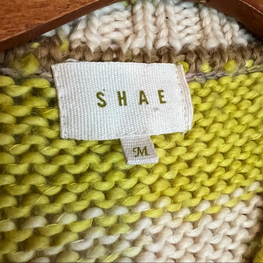 Anthropologie Shae Chunky Knit Boho Womens Sweater Size M - Picture 3 of 8